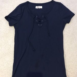 Navy cute top